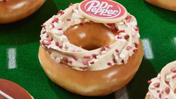 Krispy Kreme is preparing for the return of the football season by launching a new Dr Pepper-flavored doughnut, which is part of its kickoff collection.