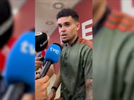 El jugador colombiano, que marcó uno de los goles del Bayern ante el Madrid, se refirió a la doble amarilla contra el francés del Madrid. Ve justa la decisión.