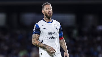 Sergio Ramos of Monterrey during the 11th round match between Cruz Azul and Monterrey as part of the Liga BBVA MX, Torneo Clausura 2025 at Olimpico Universitario Stadium, on March 08, 2025 in Mexico City, Mexico.
