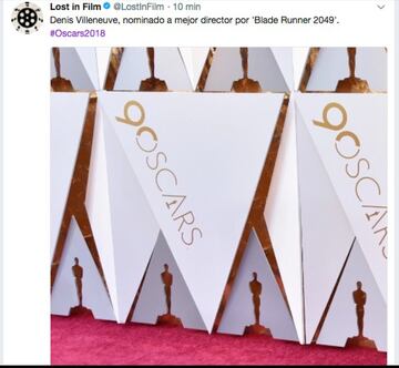 Los memes más divertidos sobre los Oscars 2018