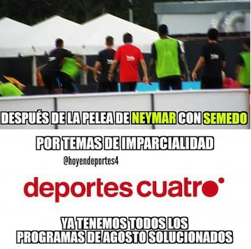 Los memes de la pelea de Neymar y Semedo