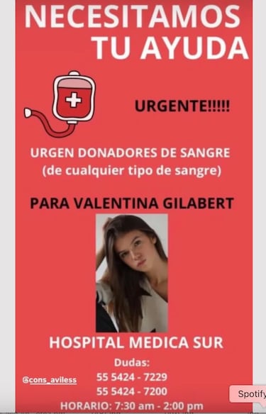 Así está Valentina Gilabert tras el impactante ataque de la influencer Marianne