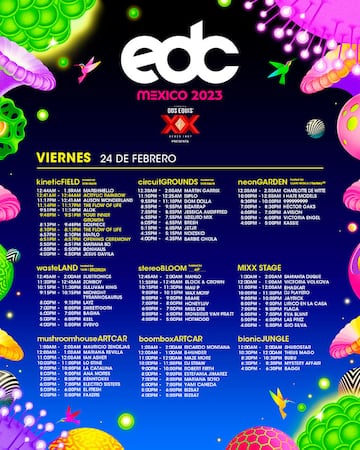 EDC México 2023: artistas, horarios, escenarios y cómo ver online el festivalS