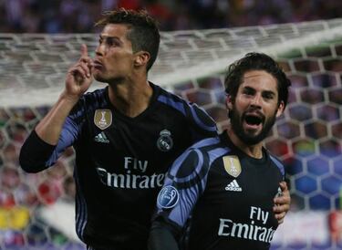 Cristiano mandó callar al Calderón tras el gol de Isco