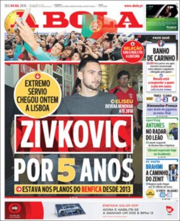 Portadas de la prensa mundial