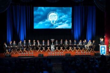 Rafael Nadal, Roger Federer, Bjorn Börg, John McEnroe, Carlos Moyá.... recibieron un homenaje de la ATP en el aniversario número cuarenta de la organización