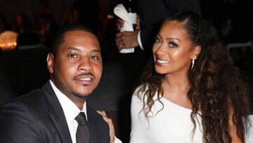 Carmelo Anthony y La La.