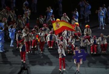 La delegación española en la inauguración de los Juegos Paralímpicos de Río 2016