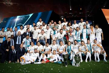 Los festejos del Real Madrid tras lograr la decimotercera