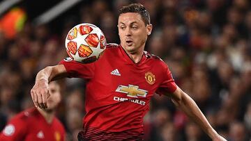 Nemanja Matic durante el Manchester United-Paris Saint-Germain de los octavos de final de la Champions League disputado en Old Trafford.