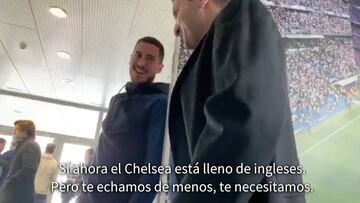 Hazard le promete a un hincha del Chelsea que volverá pronto