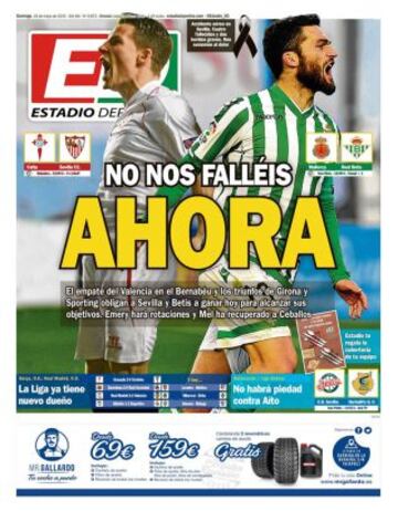 Portadas de la prensa deportiva
