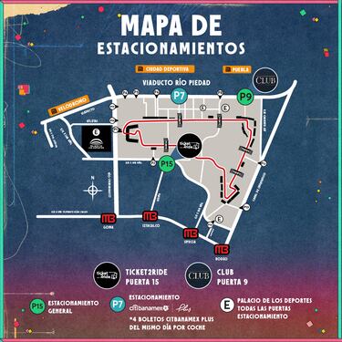 ¿Puedo estacionar el coche en el Corona Capital?: así funciona, puntos de descenso y restricciones