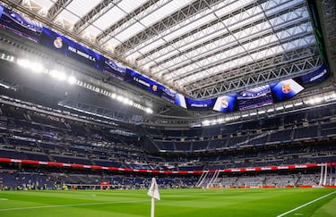 El nuevo videmarcador del estadio Santiago Bernabéu se estrena el día del Clásico. Así de impresionante se ve.