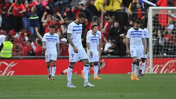 Los jugadores del Alav&eacute;s en Mallorca.