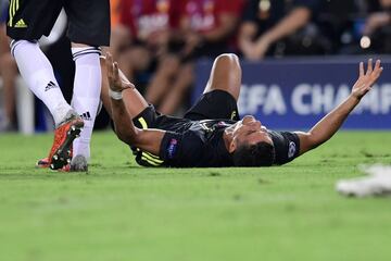 Cristiano Ronaldo devastated after being sent off