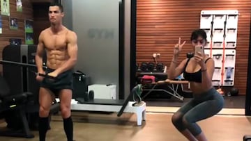 Cristiano Ronaldo sigue entrenando tras la Champions y antes del Mundial, y Georgina Rodr&iacute;guez presume de vistas