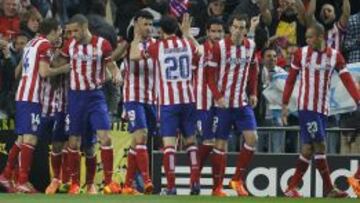 Los jugadores del Atlético atraviesan un gran momento de forma.