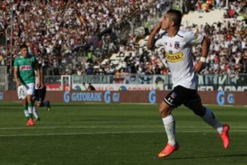 Felipe Flores volvió al gol ante Audax Italiano. Fue 2-0 en el Monumental.