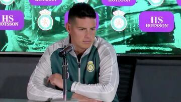 James Rodríguez en rueda de prensa