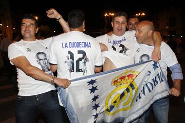 Los aficionados del Real Madrid celebraron título en La Cibeles.