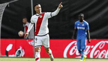De Tomás celebra su gol contra el Getafe.