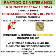 Los veteranos del Rayo se citan con la solidaridad
