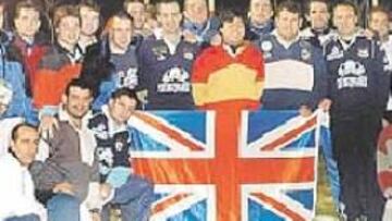 <b>A POR ELLOS.</b> Los jugadores del Quesos Entrepinares están encantados de jugar en la casa de Wilkinson, pero no les asusta el nombre del rival.