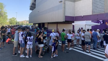Aficionados del Real Valladolid el pasado verano