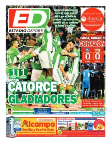 Portadas de la prensa mundial