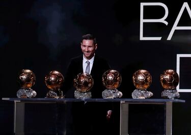 Leo Messi consiguió seis balones de oro jugando con el FC Barcelona.