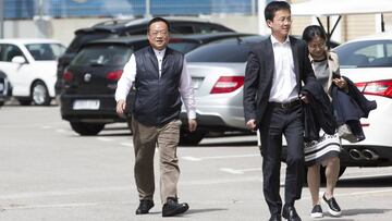 06/04/16 ENTRENAMIENTO DEL ESPANYOL
 VISITA PRESIDENTE SR. CHEN Yansheng