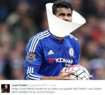 A spitting biting Diego Costa gets the full meme treatment