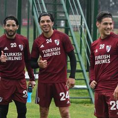 River se sigue entrenando en doble turno sin Quintero