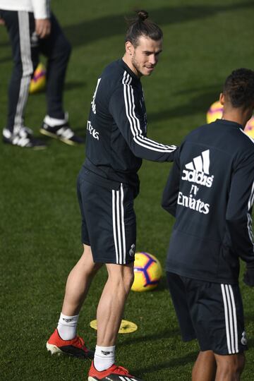 Entrenamiento del Real Madrid antes de viajar a Huesca