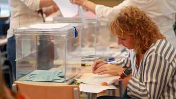Una mesa electoral, a 28 de mayo de 2023, en Palma, Mallorca, Baleares (Espa?a). Hoy, 28M, se celebran en Espa?a elecciones municipales en un total de 8.131 ayuntamientos, elecciones auton¨®micas en 12 comunidades aut¨®nomas y en las ciudades aut¨®nomas de Ceuta y Melilla. En las elecciones municipales podr¨¢n votar 35.414.655 electores y en las auton¨®micas que se celebran podr¨¢n hacerlo 18.382.505 electores.
28 MAYO 2023;ELECCIONES;28M;28-M;
Tom¨¤s Moy¨¤ / Europa Press
28/05/2023