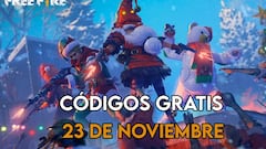 Free Fire | Códigos de hoy domingo 23 de noviembre de 2025: recompensas gratis
