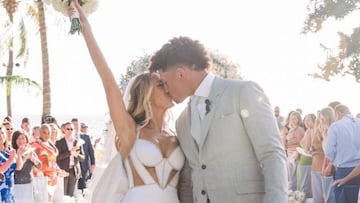 &iexcl;Ya se casaron! Tras dos a&ntilde;os comprometidos, Patrick Mahomes, quarterback de Kansas City Chiefs, y Brittany Matthews unieron lazos matrimoniales.