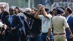 Emoción desbordada por visita de Messi a su llegada en la India