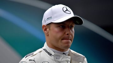 El piloto finland&eacute;s de Mercedes, Valtteri Bottas