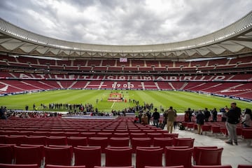 El Atleti recibió la copa de campeón de LaLiga 2020-21