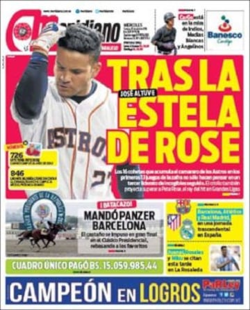 Portadas de la prensa mundial