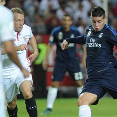 Sevilla, una de las víctimas favoritas de James en España