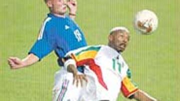Diouf, delantero de la seleccción de Senegal.