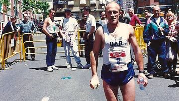 Manuel Murillo S&aacute;nchez, en una competici&oacute;n de atletismo de ultrafondo.