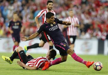 Suárez had Barça's clearest second-half goal-scoring chance, but saw Bóveda clear his shot off the line with Iraizoz out of his goal.