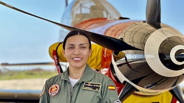 Capitán Priscila Sánchez Correa, instructora de vuelo: “El adiós de la Patrulla Águila este fin de semana nos tiene emocionados a todos”