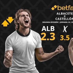 Albacete Balompié vs. CD Castellón: horario, dónde ver, pronósticos y clasificación