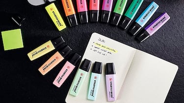 Estos subrayadores Stabilo en seis colores pastel tienen más de 42.000 valoraciones