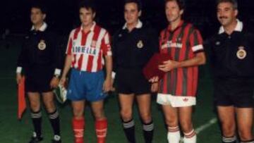 EL VILLA SE FUE PARA MILÁN. 11 de septiembre de 1991. Atlético y Milán jugaron el Villa de Madrid, que ganó el cuadro italiano por penaltis. Hicieron faltan 24 para decidir el campeón.